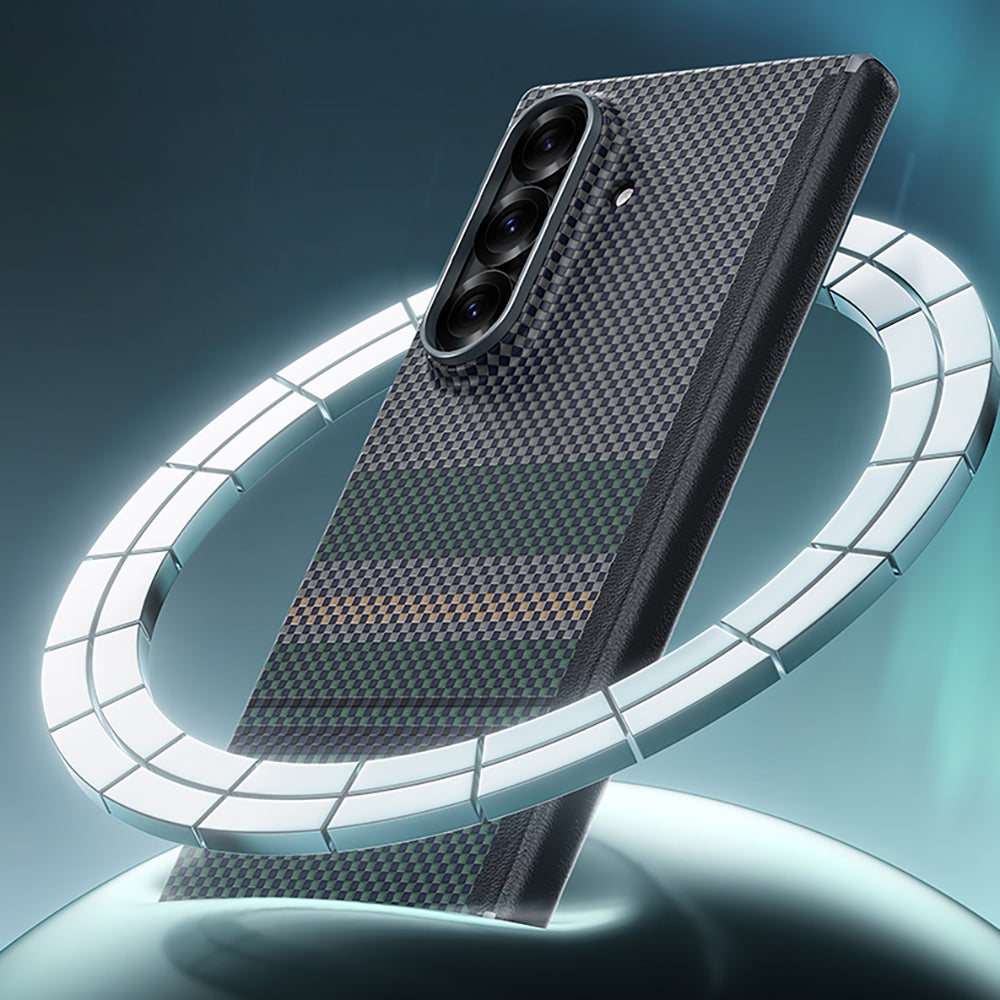 Benks Aurora ArmorAir Galaxy Z Fold 7 M-safe Karbon Fiber Tasarımlı Kevlar Kılıf Benks Aurora ArmorAir Galaxy Z Fold 7 M-safe Karbon Fiber Tasarımlı Kevlar Kılıf